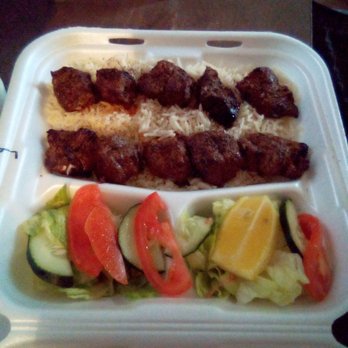 Kabob Express - Steak & Lamb Kabob with rice and salad for my husband and a Lamb Gyro with fries for me. Food is good, seasoned well - Afghan Near Me - Las Vegas, Nevada Kabob Express - Steak & Lamb Kabob with rice and salad for my husband and a Lamb Gyro with fries for me. Food is good, seasoned well - Afghan Near Me - Las Vegas, Nevada