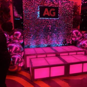 Energy Productions - These Hot pink boxes were rented from energy for our event and were great for the teens to dance on - DJs Near Me - Skokie, Illinois
