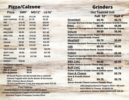 Menu photo 2 Pizza Barn Losantville, IN Menu photo 2 Pizza Barn Losantville, IN