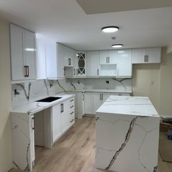 Profix Depot - Completed Project with New Quartz Countertop and cabinets.