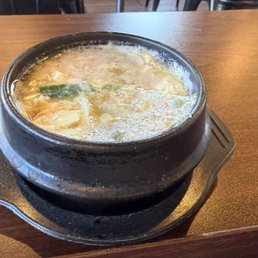 Soft tofu veggie stew (really good broth) Soft tofu veggie stew (really good broth)