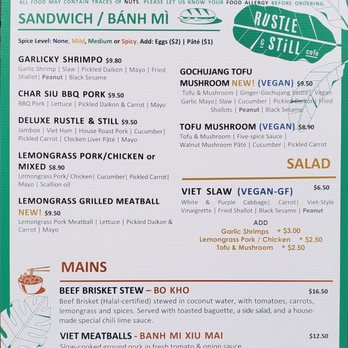 Rustle & Still Café - Menu (November 2021) - Coffee & Tea Near Me - Toronto, Ontario Rustle & Still Café - Menu (November 2021) - Coffee & Tea Near Me - Toronto, Ontario