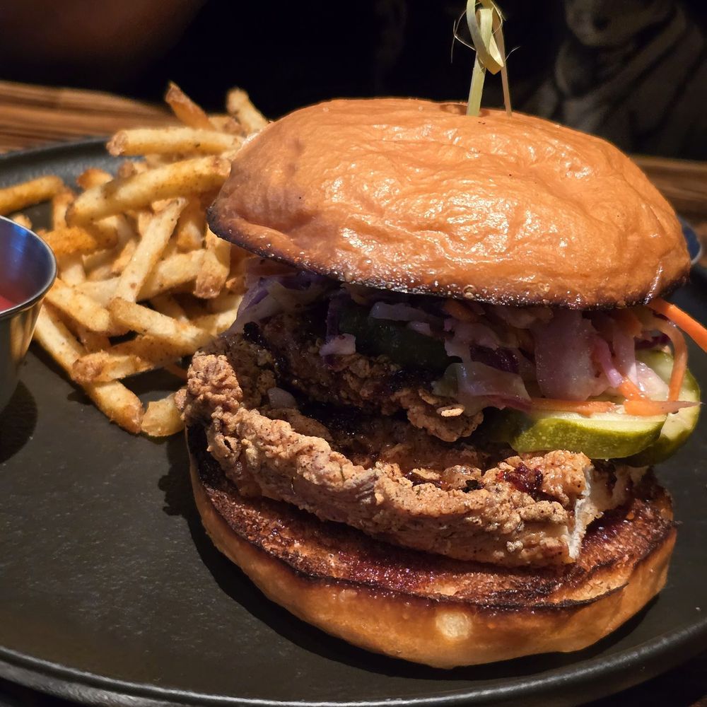 Drift Distillery - Smoked hot honey fried chicken sandwich - Distilleries Near Me - San Clemente, California Drift Distillery - Smoked hot honey fried chicken sandwich - Distilleries Near Me - San Clemente, California