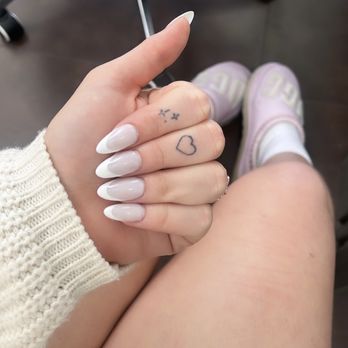 IMPE Nails & Spa - French tip w/ undercoat off white - Nail Salons Near Me - Lakewood, California