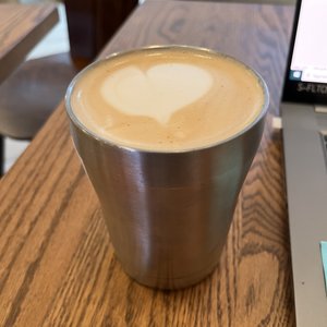 Photo of Ritual Coffee Roasters - San Francisco, CA, United States. Brought my own reusable mug - OMFG speciality latte