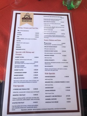 Menu photo 1 La Pesca San José del Cabo, BCS Menu photo 1 La Pesca San José del Cabo, BCS