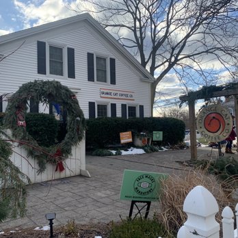 Orange Cat Coffee Co - Gorgeous greenery up for the holidays - Coffee & Tea Near Me - Lewiston, New York