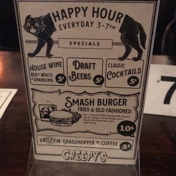 Creepy's - Happy hour specials (1/7/20) - Bars Near Me - Portland, Oregon Creepy's - Happy hour specials (1/7/20) - Bars Near Me - Portland, Oregon
