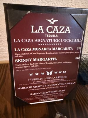 Menu photo 4 Casa Monarca Mexican Cantina Bryan, TX