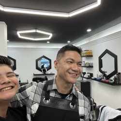 Barbershop At The Cutlery - The happiest kid after his cut with Jake.
