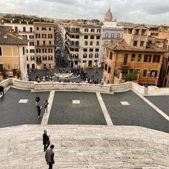 Scalinata di Trinità dei Monti - Wide angle view from the steps of Scalinata di Trinità dei Monti (aka Spanish Steps) - Landmarks & Historical Buildings Near Me - Rome, RM Scalinata di Trinità dei Monti - Wide angle view from the steps of Scalinata di Trinità dei Monti (aka Spanish Steps) - Landmarks & Historical Buildings Near Me - Rome, RM