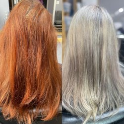 Images Salon - Client wants to embrace her natural silver. 8 hours later...