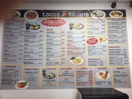 Menu photo 6 Tacos Tijuana Mexican Grill Wildomar, CA