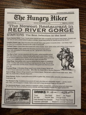 Menu photo 7 Hungry Hiker Bar & Grill Slade, KY