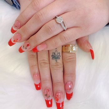 Sky Nails - Valentine day full set - Nail Salons Near Me - Lancaster, California Sky Nails - Valentine day full set - Nail Salons Near Me - Lancaster, California