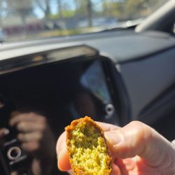 Best Fresh Super Market - This is good falafel. It's green on the inside (not brown) and crunchy on the outside.