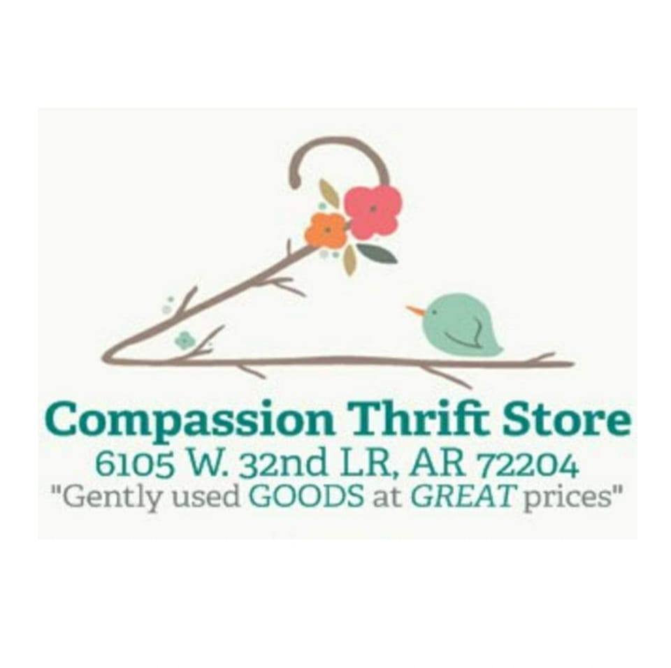 COMPASSION THRIFT STORE Updated February 2025 6105 W32nd, Little Rock, Arkansas Thrift