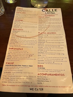 Menu photo 3 Calle Latina Decatur, GA Menu photo 3 Calle Latina Decatur, GA