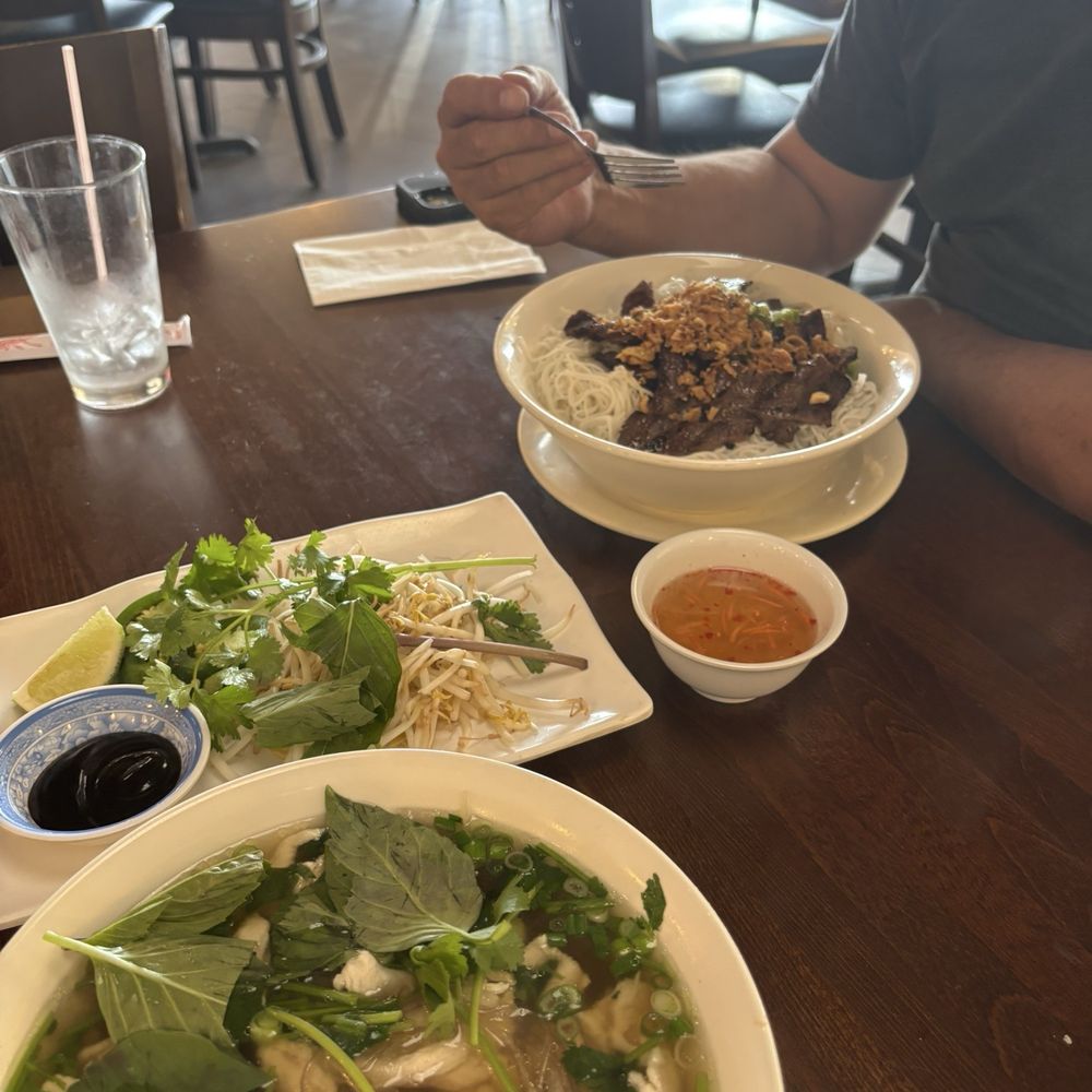 My Pho Ga--- husband w/ Bun. Yum!