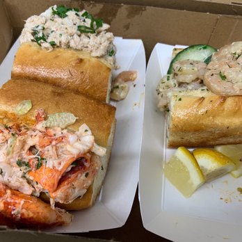 Fat Cheeks Hawaii - Trio with lobster upgrade (lobster, crab and shrimp) - Sandwiches Near Me - Honolulu, Hawaii Fat Cheeks Hawaii - Trio with lobster upgrade (lobster, crab and shrimp) - Sandwiches Near Me - Honolulu, Hawaii