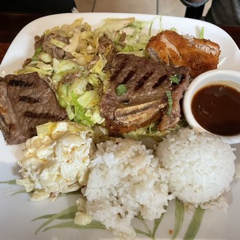 Hukilau - Kahlua cabbage (so salty) and Chicken Katsu. - Hawaiian Near Me - San Jose, California Hukilau - Kahlua cabbage (so salty) and Chicken Katsu. - Hawaiian Near Me - San Jose, California
