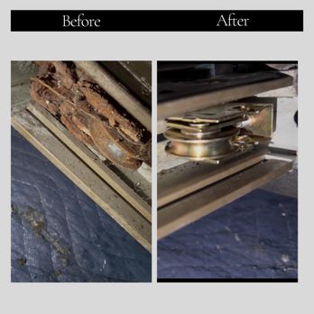 Dynamic Innovations & Finishes - Before & After Of a sliding door Roller Replacement ! - Door Sales/Installation Near Me Dynamic Innovations & Finishes - Before & After Of a sliding door Roller Replacement ! - Door Sales/Installation Near Me