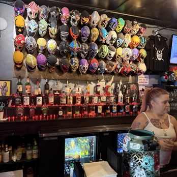 El Luchador Bar - Wrestling masks behind the bar. Even watch John Cena wrestle on the big screen from 2003. - Dive Bars Near Me - San Antonio, Texas El Luchador Bar - Wrestling masks behind the bar. Even watch John Cena wrestle on the big screen from 2003. - Dive Bars Near Me - San Antonio, Texas
