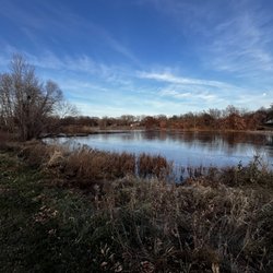 Thompson Park Activity Center - Thompson Park lake starting to freeze