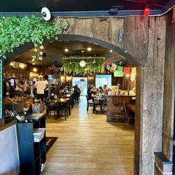 Entrance and indoor seating
