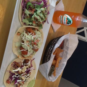 Fat Fish Taco - Spicy shrimp, buffalo breaded shrimp, && blackened fish - Mexican Near Me - Caldwell, New Jersey Fat Fish Taco - Spicy shrimp, buffalo breaded shrimp, && blackened fish - Mexican Near Me - Caldwell, New Jersey