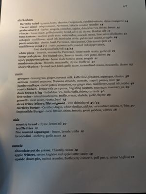 Menu photo 8 Bartleby Cleveland, OH