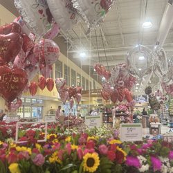 Publix Super Markets - Publix flowers and balloons display for Valentines Day