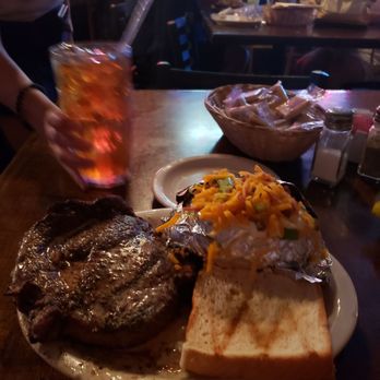 Como Steak House - 20oz ribeye and loaded baked potato - Steakhouses Near Me - Como, Mississippi