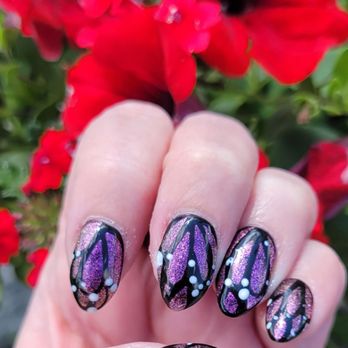 Top Nails - Butterfly nails for Easter - Nail Salons Near Me - Saint John, Indiana