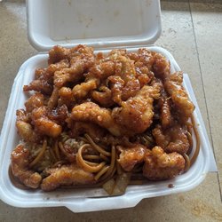 China Master - 10. General Tso's Chicken, noodles, and fried rice
