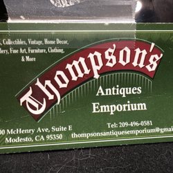 Thompson’s Antiques Emporium - Business Card