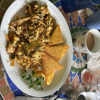 Morning Glory - Chorizo scramble with polenta - Breakfast & Brunch Near Me - Ashland, Oregon