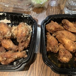 LI Wings N Things - Garlic Parm (left) & Lemon Pepper (right)
