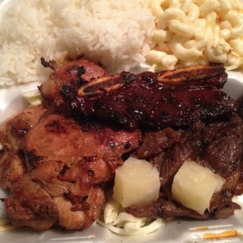 Aloha BBQ - Mix meat grill. - Barbeque Near Me - Lubbock, Texas Aloha BBQ - Mix meat grill. - Barbeque Near Me - Lubbock, Texas