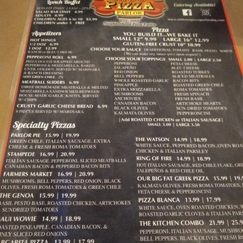 Old Town Pizza Parlor - Menu - Pizza Near Me - Albuquerque, New Mexico