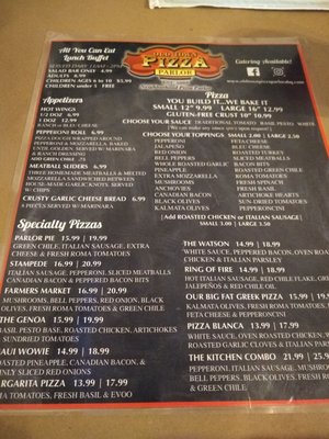 Menu photo 5 Old Town Pizza Parlor Albuquerque, NM
