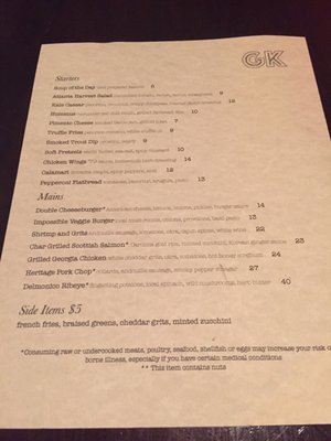 Menu photo 4 Glenn's Kitchen Atlanta, GA