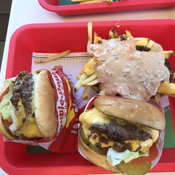 In-N-Out Burger - 2 Double Doubles animal style with french fries animal style - Burgers Near Me - Burbank, California In-N-Out Burger - 2 Double Doubles animal style with french fries animal style - Burgers Near Me - Burbank, California