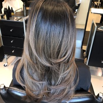 Umbrella Salon - Haircut and smoky ash brown balayage by Chloe! - Hair Salons Near Me - Campbell, California Umbrella Salon - Haircut and smoky ash brown balayage by Chloe! - Hair Salons Near Me - Campbell, California