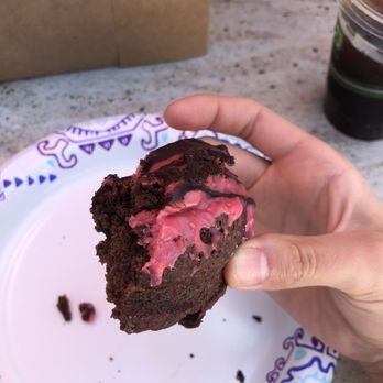 Lovebirds Donuts - Chocolate raspberry! Super dense and delicious! - Donuts Near Me - Kittery, Maine