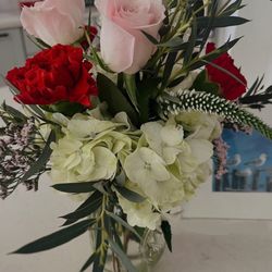 Beach Blossoms - Mason jar arrangement