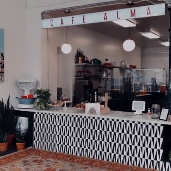 Cafe Alma - the interior of a coffee shop - Cafes Near Me - San Francisco, California