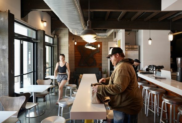 Blue Copper Coffee Room by null