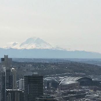 Space Needle - View of Mount Rainier from the Space Needle observation deck - Landmarks & Historical Buildings Near Me - Seattle, Washington Space Needle - View of Mount Rainier from the Space Needle observation deck - Landmarks & Historical Buildings Near Me - Seattle, Washington