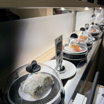 Sushi REV - 2 plates each of rolls and nigiri - Sushi Bars Near Me - Irvine, California Sushi REV - 2 plates each of rolls and nigiri - Sushi Bars Near Me - Irvine, California